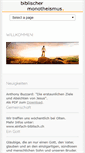 Mobile Screenshot of monotheismus.ch