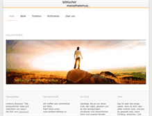 Tablet Screenshot of monotheismus.ch